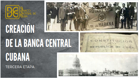 Imagen relacionada con la noticia :Creación de la banca central cubana (III)